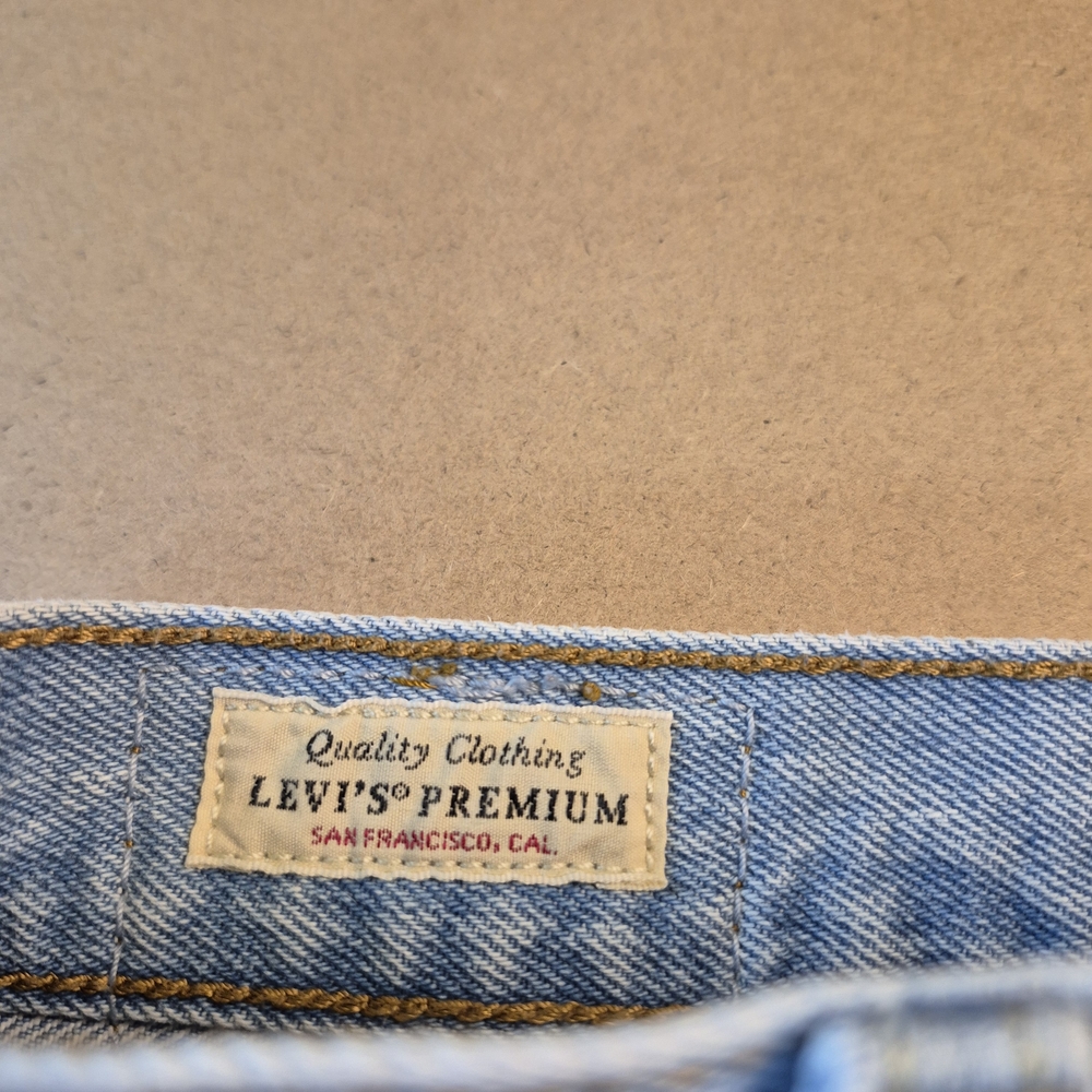 Levi's Light Blue Denim Mini Skirt - Picture 5 of 13
